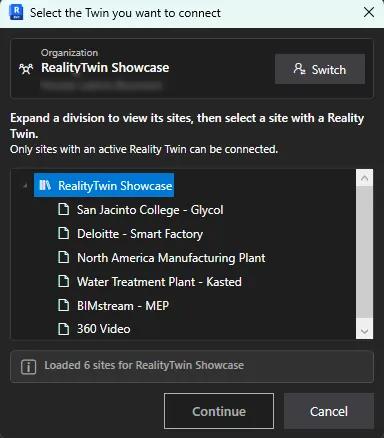 RealityConnect Connect in CAD