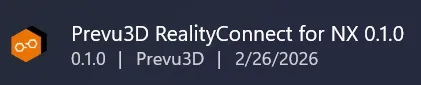 RealityConnect Install the realityconnect for NX p