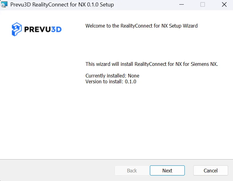 RealityConnect Install the realityconnect for NX p