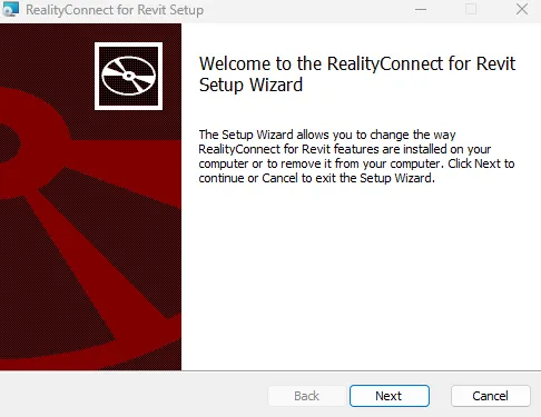 RealityConnect for Revit installation