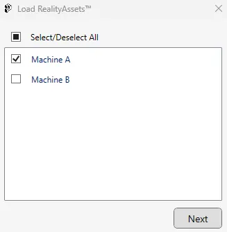 RealityConnect Load assets
