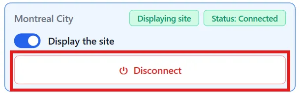 RealityConnect Process simulate disconnect