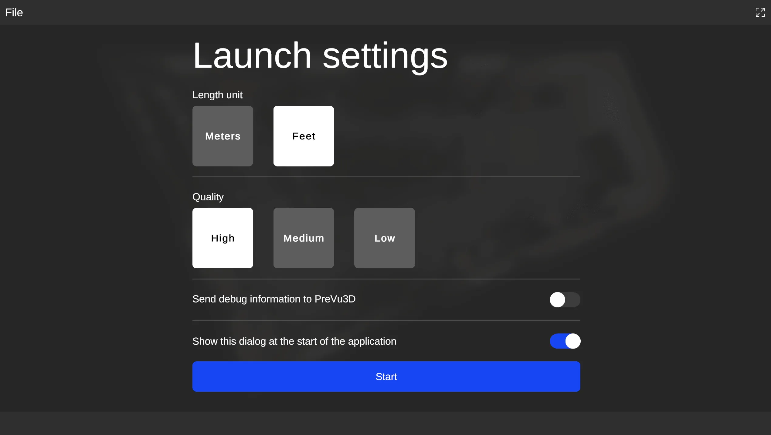 RealityPlan Application interface