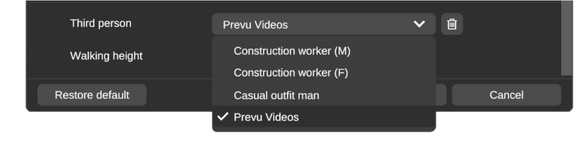 RealityPlan Change avatars
