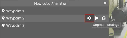 RealityPlan Edit a segment settings