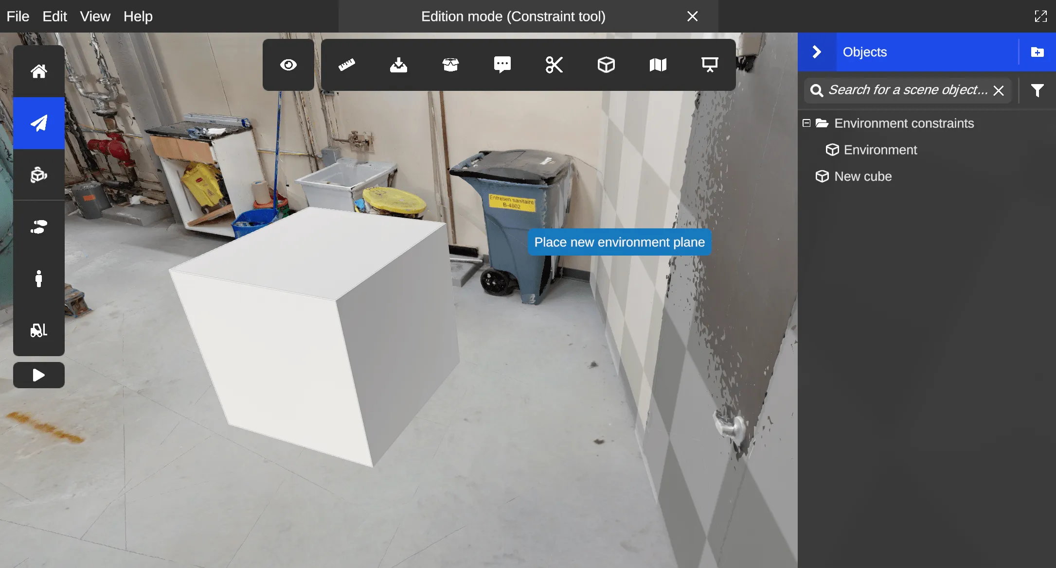 RealityPlan environment reference constraint