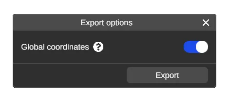 RealityPlan Export options
