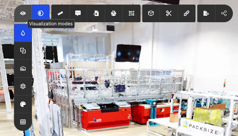 RealityPlan Visualization menu