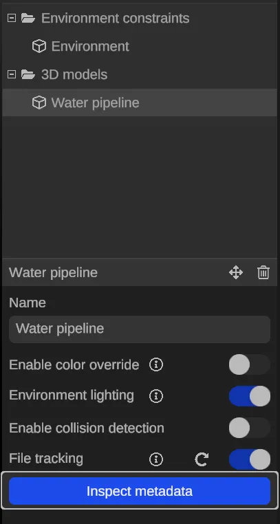 RealityPlan Metadata support