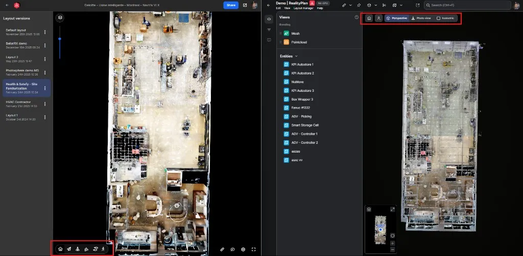 Navigation bar moved to the top of the viewer