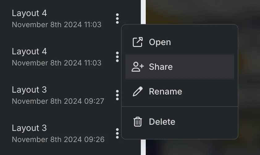 RealityPlan Share to external collaborators