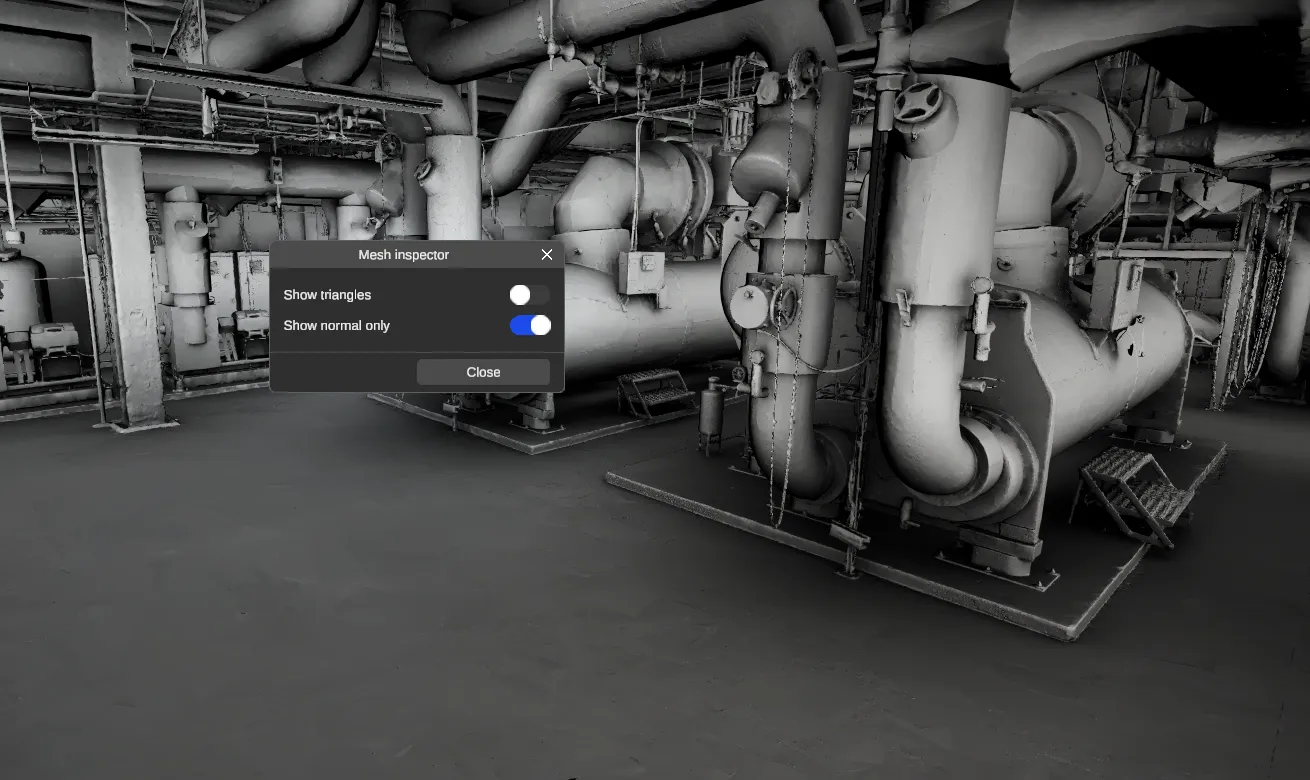 RealityPlan Show normals only settings