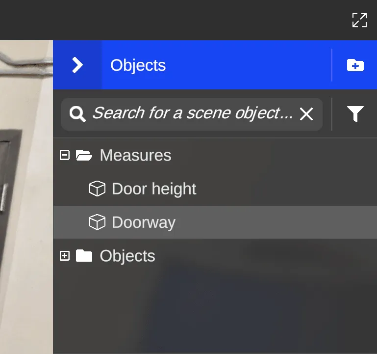 RealityPlan Object panel