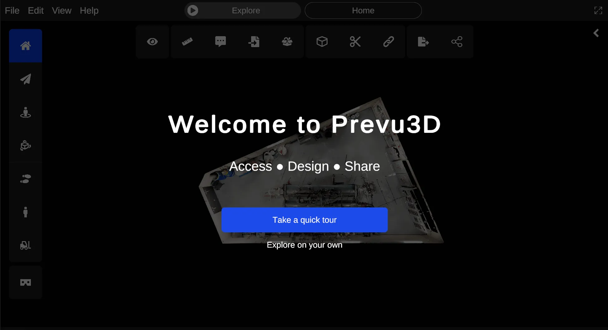 RealityPlan quick tutorial overlay