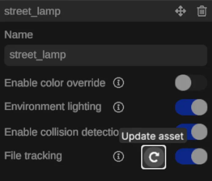 RealityPlan Updating your assets
