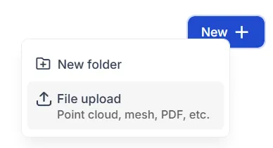 RealityPlatform Accessing the upload workflow