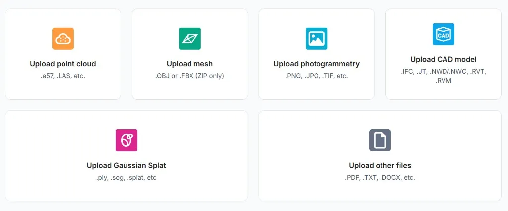 RealityPlatform Choosing what you want to upload