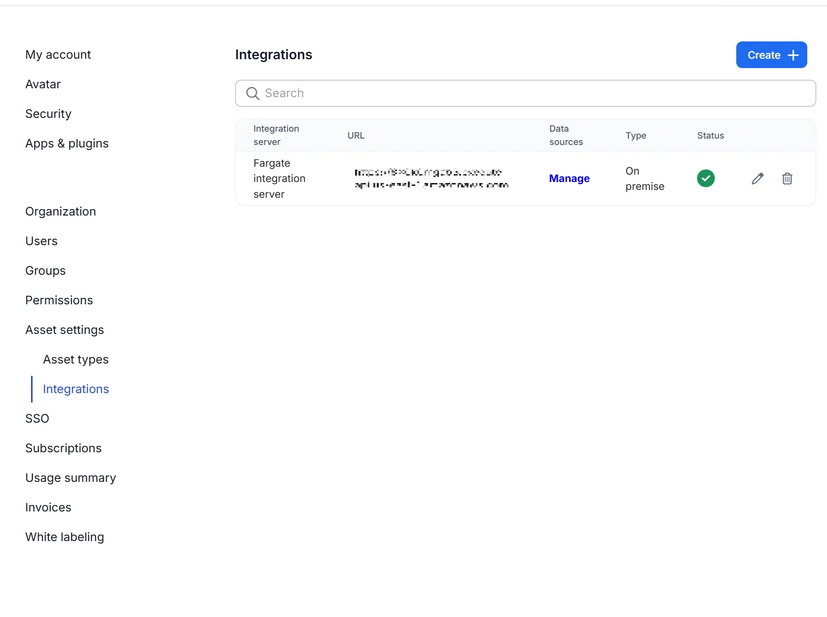 RealityPlatform Integration Servers list