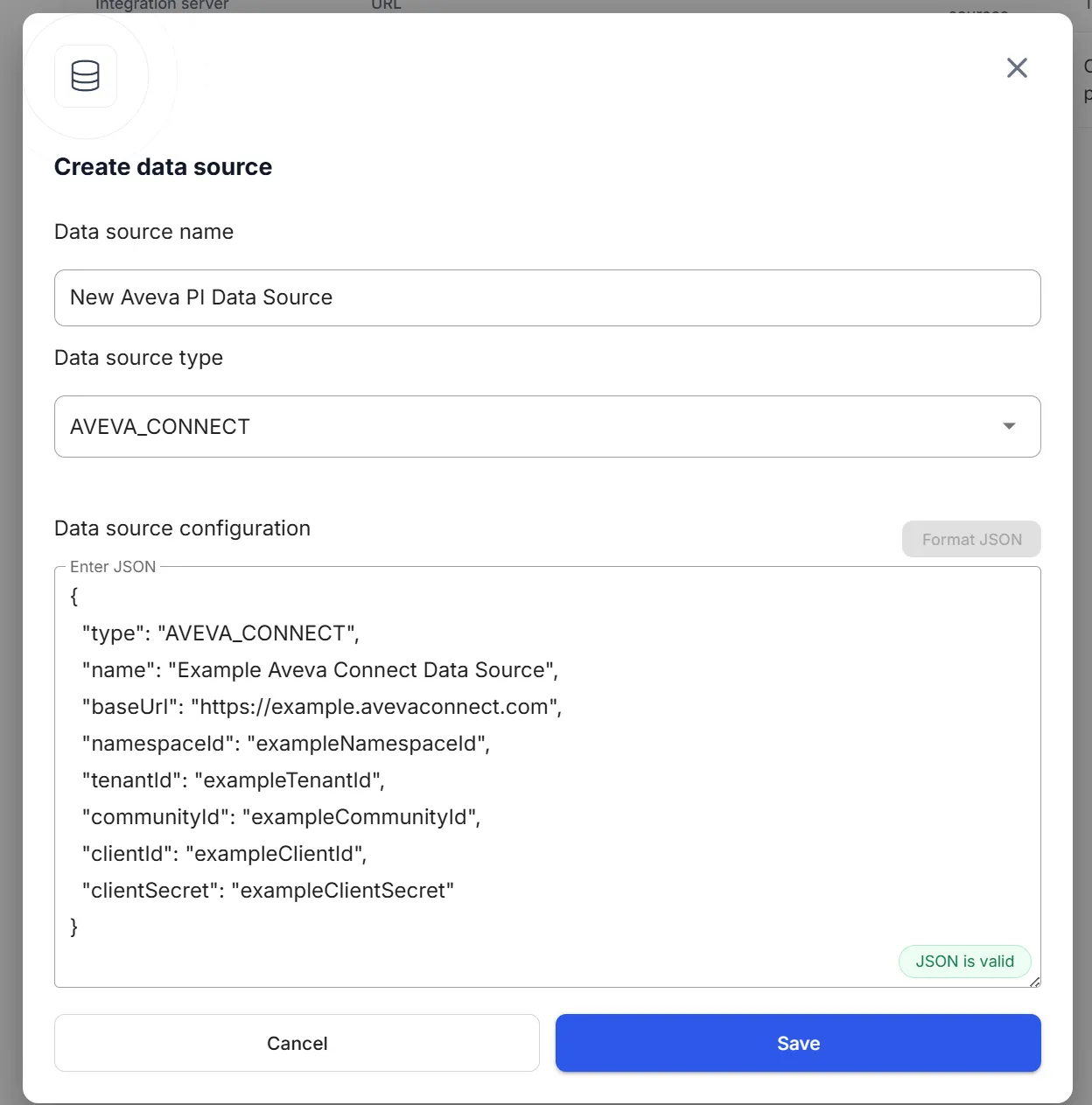 RealityPlatform Create data source