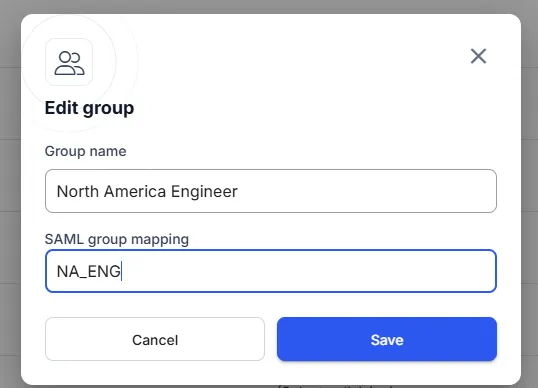RealityPlatform group SAML value setting