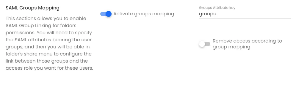 RealityPlatform SAML group attribute setting