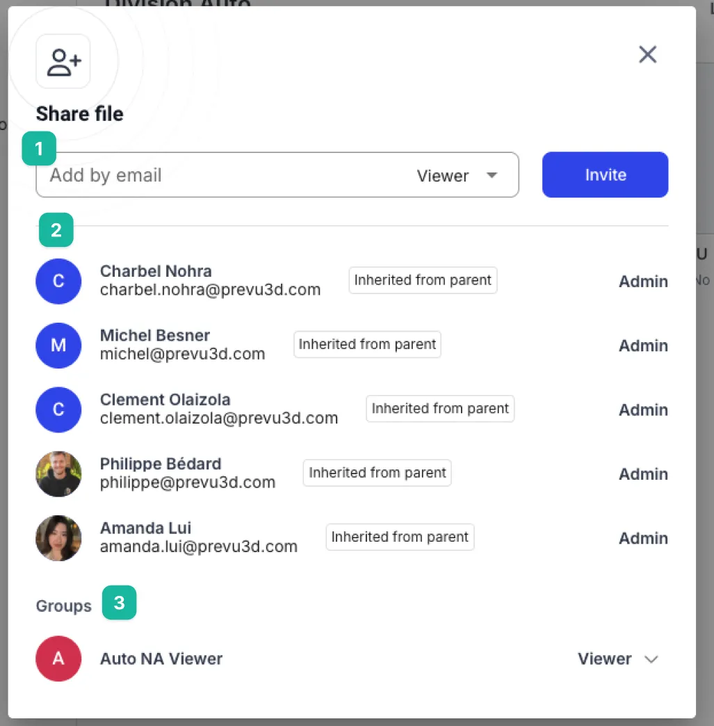 RealityPlatform How to use the share modal