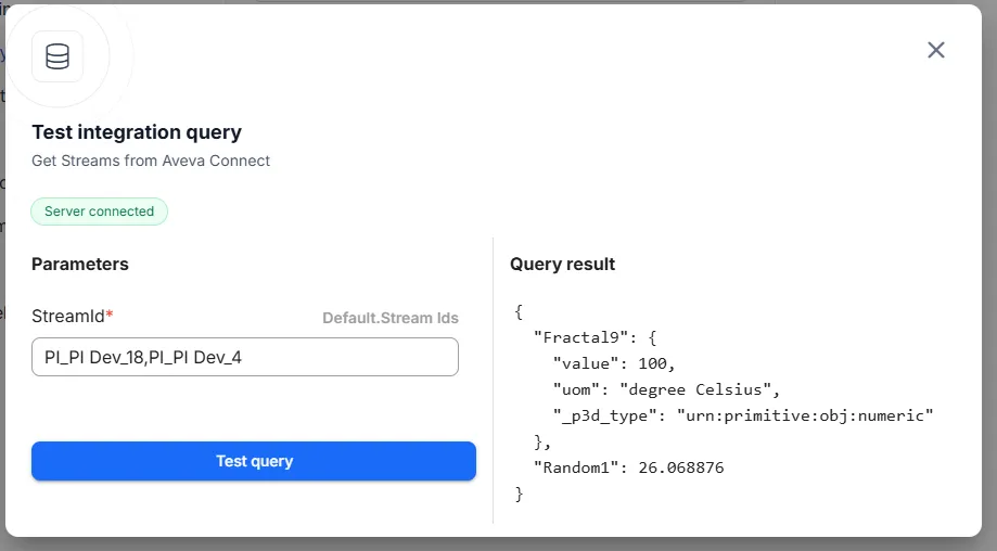 RealityPlatform Integration test query