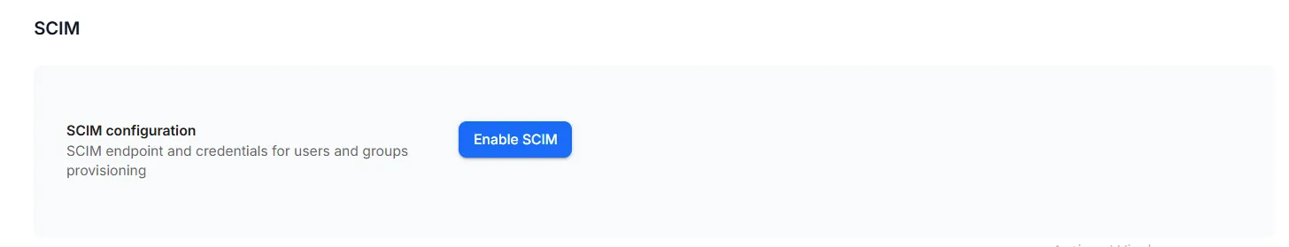 RealityPlatform SCIM provisioning toggle