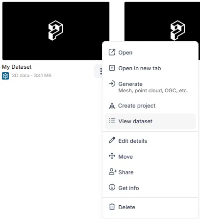 RealityPlatform Using the 3D data viewer