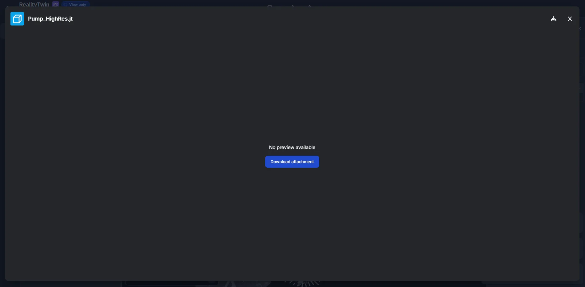 RealityTwin Attachment preview