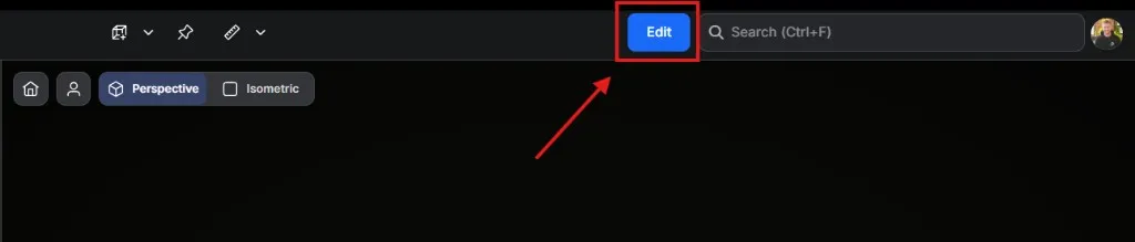 RealityTwin Draft mode edit button